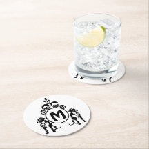 Zwei Wachhunde Monogramm