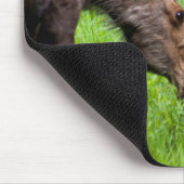 Zwei wachsame Elch-Mutter und Baby Mousepad (Ecke)