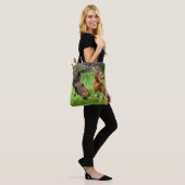 Zwei wachsame Elch-Mutter und Baby Tasche (Am Model)