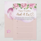 Zwei Wahrheiten und eine kleine Mädchen-Dusche (Vorne/Hinten)