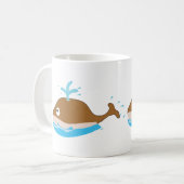 zwei Wale Tasse (Vorderseite Links)