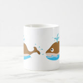 zwei Wale Tasse (Mittel)
