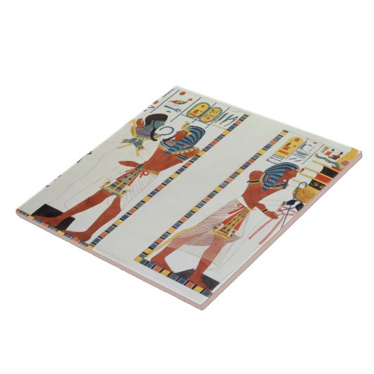 Zwei Wandgemälde von den Gräbern der Könige von Fliese (Seite)