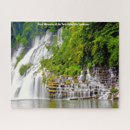 Zwei Wasserfälle Tennessee. Jigsaw Puzzle (Horizontal)