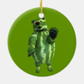 Zwei Wassermelonen Keramikornament (Hinten)