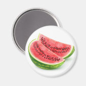 Zwei Wassermelonen Magnet (Vorderseite/Rückseite)