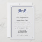 Zwei Wedding Adirondack Stühle Einladung (Vorderseite)