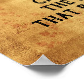 Zwei Wege Licht zu verbreiten - inspirierendes Zit Poster (Ecke)