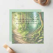 Zwei Wege und Kostenvoranschlag Mitteilungskarte (Vorderseite/Rückseite Beispiel)