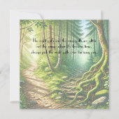 Zwei Wege und Kostenvoranschlag Mitteilungskarte (Vorderseite)