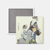 Zwei weibliche Zahlen Magnet (Vorderseite/Rückseite)