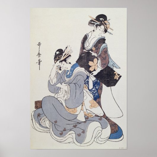 Zwei weibliche Zahlen Poster (Vorne)