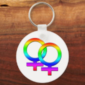 Zwei weibliche Zeichen Schlüsselanhänger (Vorderseite)