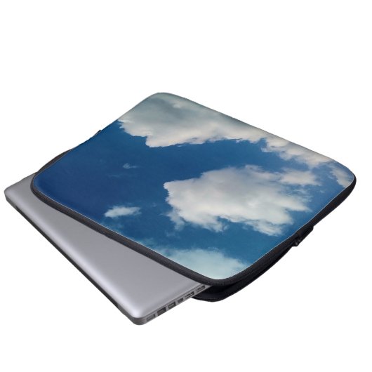 Zwei weiche Wolken Laptopschutzhülle (Vorne Knopf)