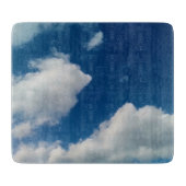 Zwei weiche Wolken Schneidebrett (Vorderseite)