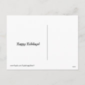 Zwei Weihnachtsfeiertage Golden Retrievers Feiertagspostkarte (Rückseite)