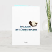 Zwei Weihnachtsflamingo-Karte Feiertagskarte (Rückseite)