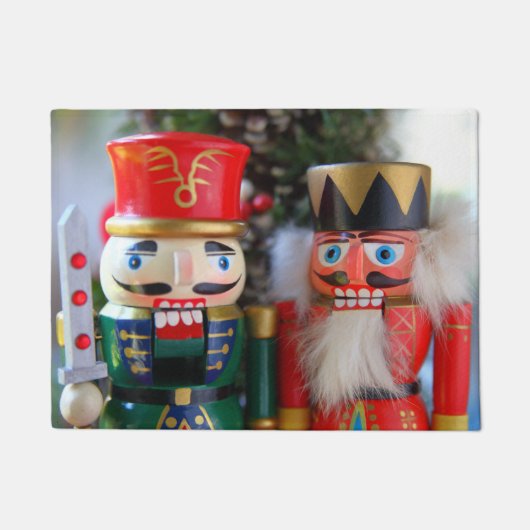 Zwei Weihnachtsknacker Fußmatte (Vorderseite)
