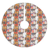 Zwei Weihnachtsknacker Polyester Weihnachtsbaumdecke (Vorderseite)