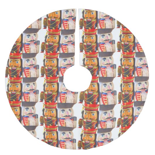 Zwei Weihnachtsknacker Polyester Weihnachtsbaumdecke (Vorderseite)