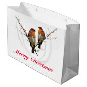 Zwei Weihnachtsmänner Große Geschenktüte (Rückseite Schrägansicht)