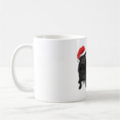 Zwei WeihnachtsMöpse Kaffeetasse (Links)