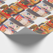 Zwei Weihnachtsnussknacker Geschenkpapier (Ecke)