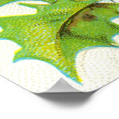 Zwei Weihnachtsrobinen Poster (Ecke)