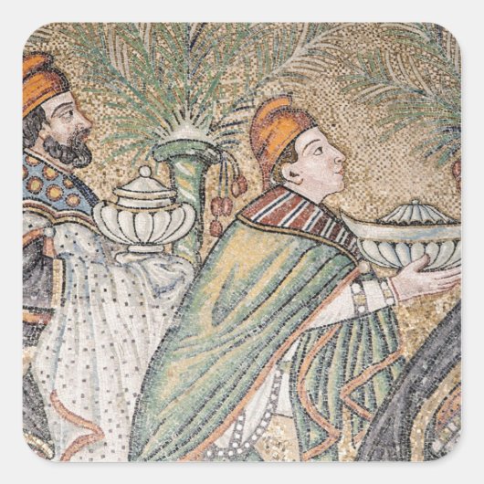 Zwei Weisen Quadratischer Aufkleber (Vorderseite)