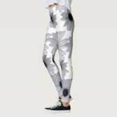 zwei weiße Blume Leggings (Links)