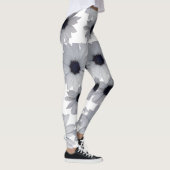 zwei weiße Blume Leggings (Rechts)