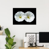 zwei weiße Blume Poster (Heimbüro)