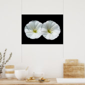 zwei weiße Blume Poster (Küche)