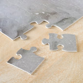 Zwei weiße Kühe auf Aquarelleffekt Puzzle (Seite)