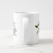 Zwei weiße Lilien Jumbo-Tasse (Rückseite)