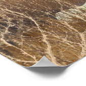 Zwei weiße Löwen - zusammen Kunposter/Print Poster (Ecke)