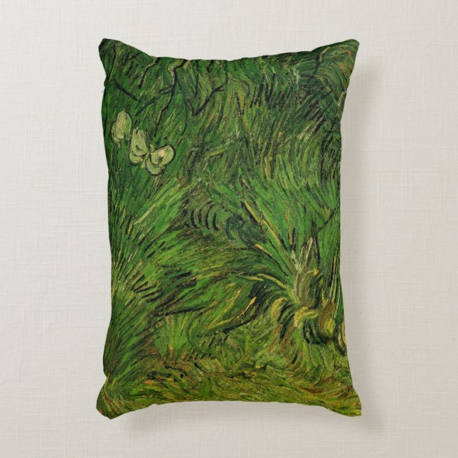 Zwei weiße Schmetterlinge von Vincent van Gogh Dekokissen (Vorderseite(Vertikal))