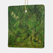 Zwei weiße Schmetterlinge von Vincent van Gogh Keramikornament (Links)