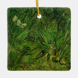 Zwei weiße Schmetterlinge von Vincent van Gogh Keramikornament