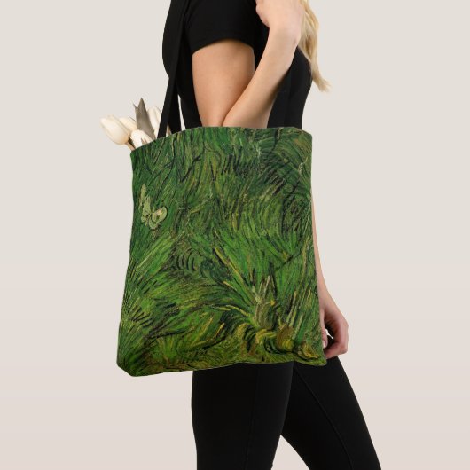 Zwei weiße Schmetterlinge von Vincent van Gogh Tasche (Von Nahem)