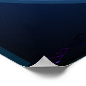 Zwei weiße Tiger Oval Poster (Ecke)