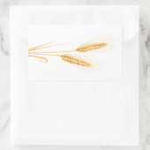 Zwei Weizenohren Rechteckiger Aufkleber (Tasche)