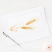 Zwei Weizenohren Rechteckiger Aufkleber (Umschlag)