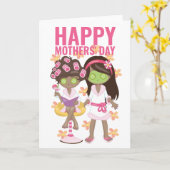 Zwei Wellness-Center Tag Mamas Happy Gay Mütter Ta Karte (Gelbe Blume)