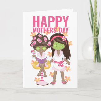 Zwei Wellness-Center Tag Mamas Happy Gay Mütter Ta Karte