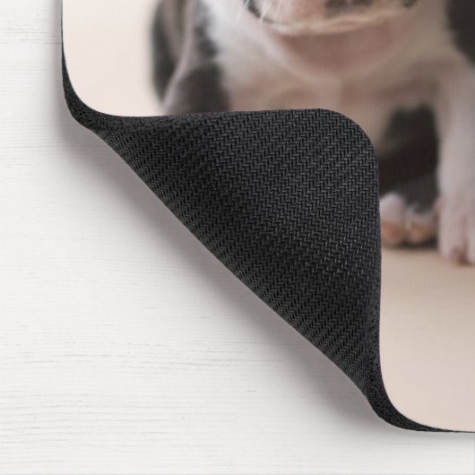 Zwei Welpen Bostons Terrier Mousepad (Ecke)