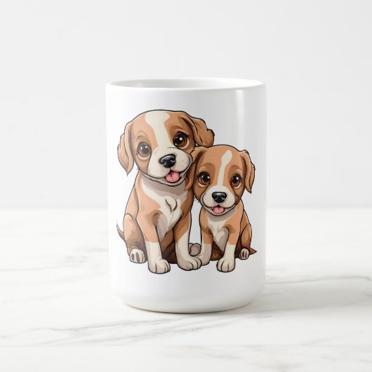 ZWEI WELPEN Kaffeetasse (Mittel)