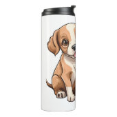 ZWEI WELPEN Kaffeetasse Thermosbecher (Nach links gedreht)