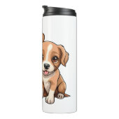 ZWEI WELPEN Kaffeetasse Thermosbecher (Nach rechts gedreht)