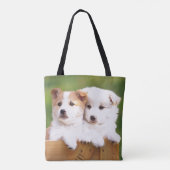 Zwei Welpen Tasche (Rückseite)